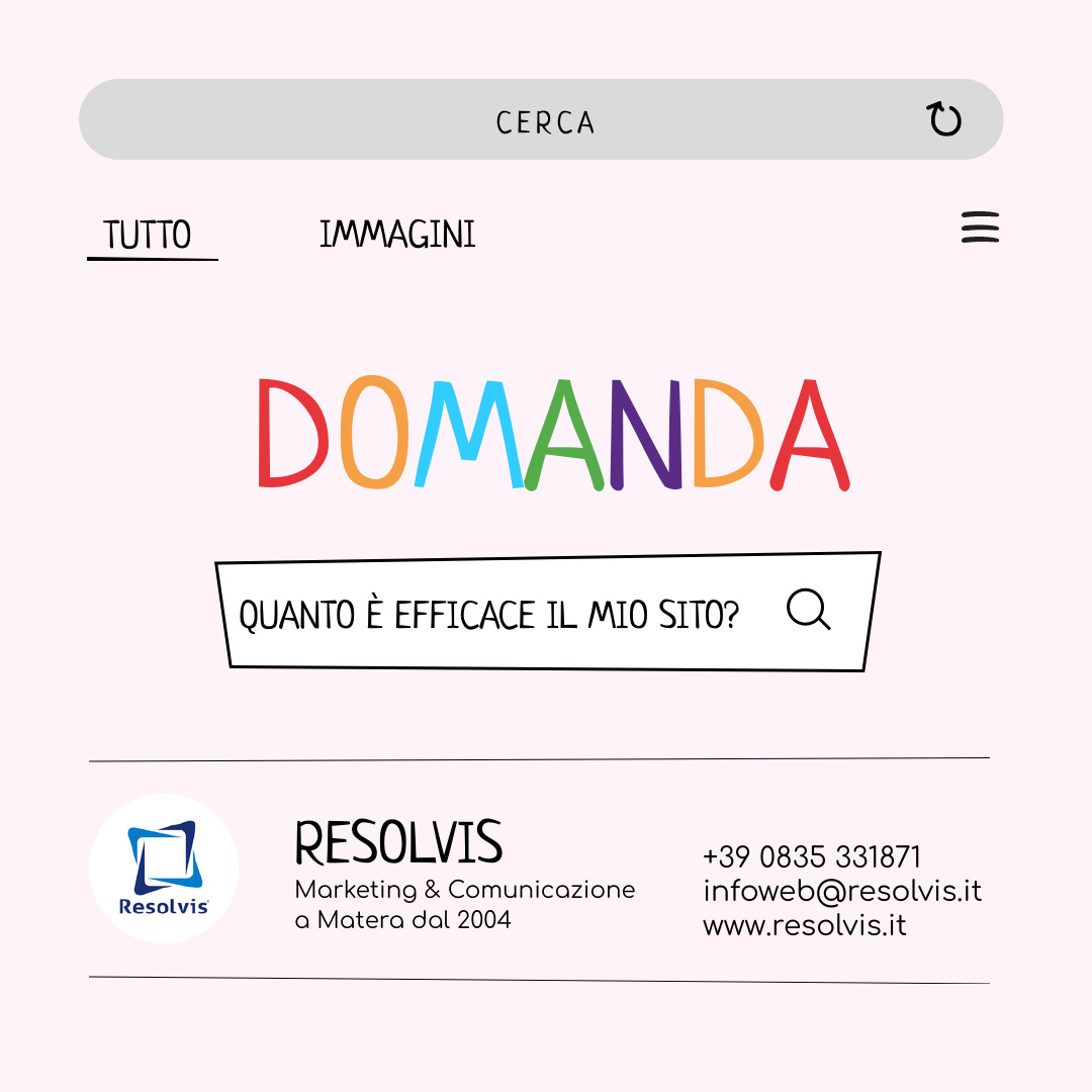 Domanda: Quanto è efficace il mio sito?